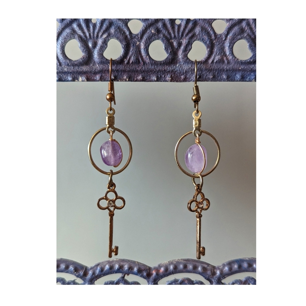 Amethyst Dangle Earrings